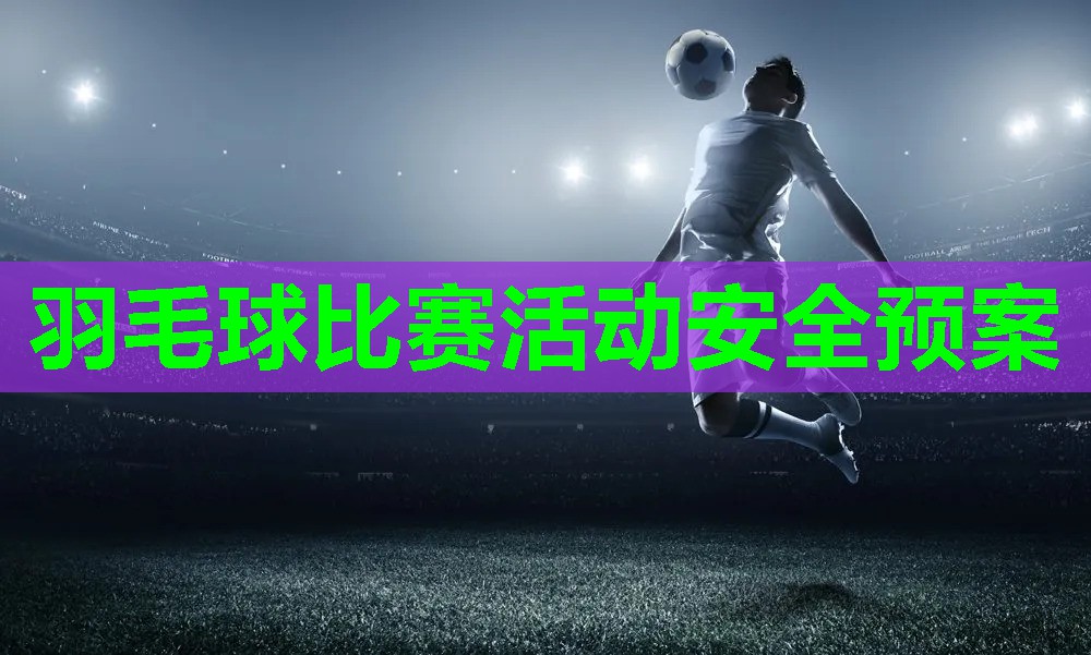 羽毛球比赛活动安全预案