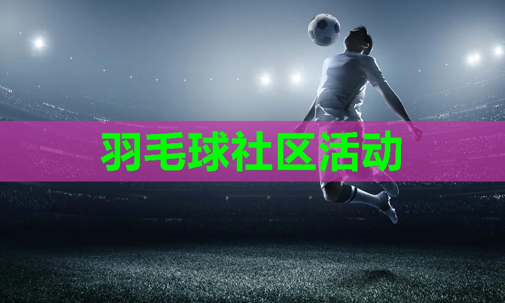 羽毛球社区活动 羽毛球社区活动